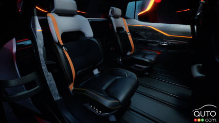 The Ram 1500 Revolution BEV’S third-row seat | Automotive Information