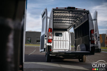 The 2025 Ram ProMaster EV, cargo area