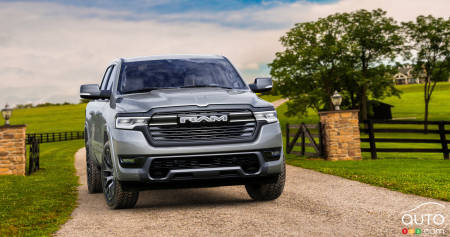 The 2025 Ram 1500 Ramcharger, front