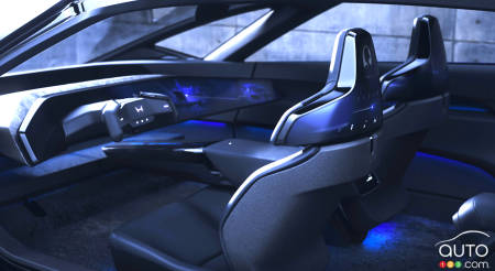 Interior of the Saloon electric concept from Honda