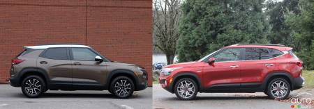 2021 Chevrolet Trailblazer / 2021 Kia Seltos, profile
