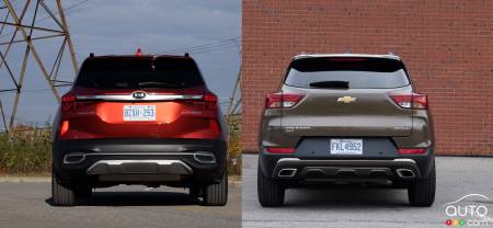 2021 Chevrolet Trailblazer / 2021 Kia Seltos, rear
