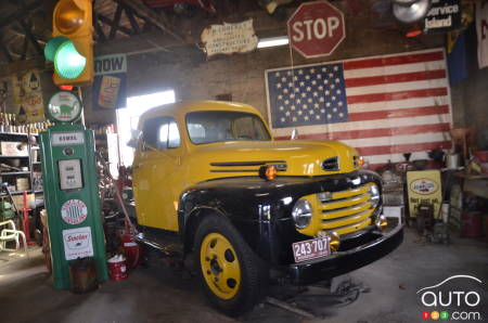 A Ford F-5 truck