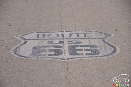 Signage on the old part of Route 66