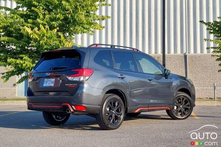 Exterior design of 2023 Subaru Forester Sport