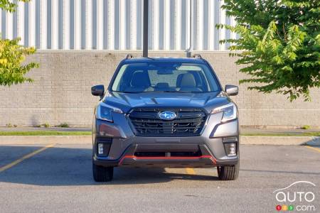 The 2023 Subaru Forester Sport, front