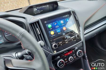 Touchscreen of 2023 Subaru Forester Sport