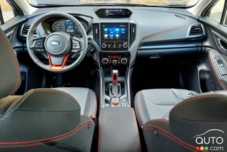 Interior of 2023 Subaru Forester Sport