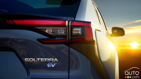 2023  Subaru Solterra, rear badging