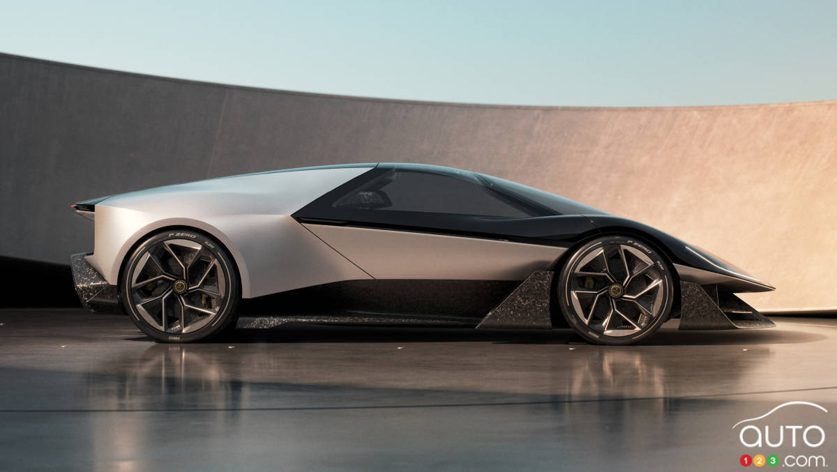 Le concept Lotus Theory 1, de profil