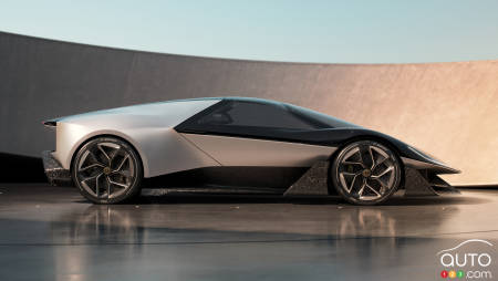 The Lotus Theory 1 Concept, in profile