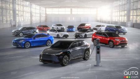 The range of 2021 Toyota vehicles