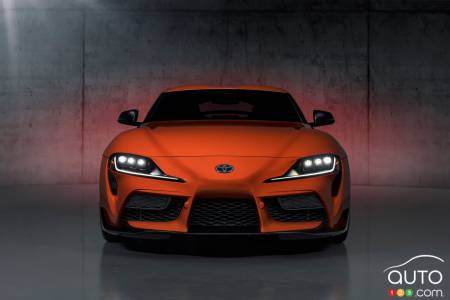 Front of 2024 Toyota GR Supra 45th Anniversary Edition