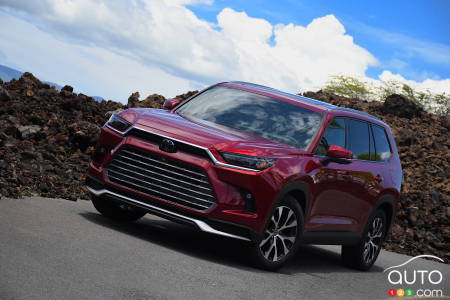 2024 Toyota Grand Highlander in red colour