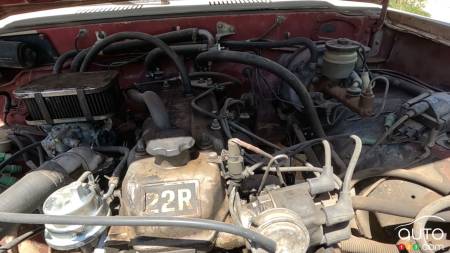Engine of the million-mile 1980 Toyota Hilux