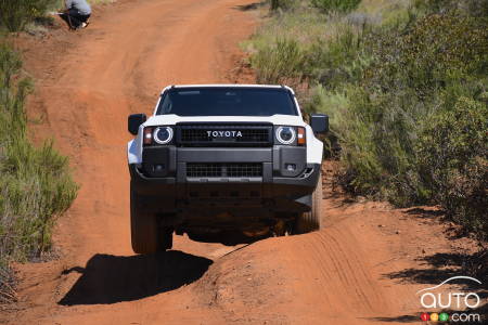 2024 Toyota Land Cruiser, on the trail