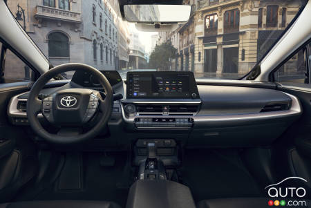 2023 Toyota Prius - Steering wheel, dash, screen