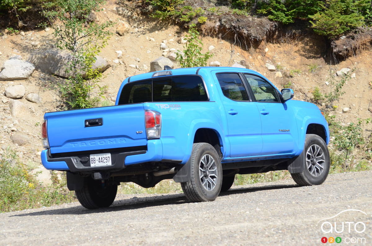 Toyota Tacoma, trois quarts arrière