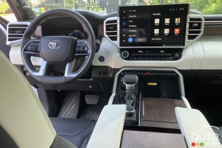 Interior of 2023 Toyota Tundra Capstone