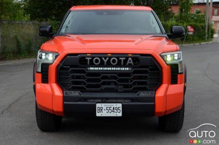 Front of 2022 Toyota Tundra TRD Pro