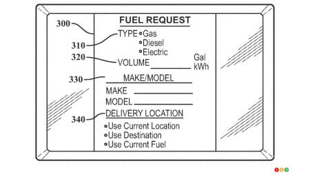 Toyota patent for mobile recharging-refueling station, fig. 3