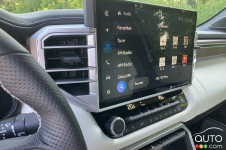 Touchscreen of 2023 Toyota Tundra Capstone