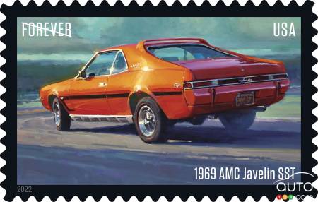 The 1969 AMC Javelin SST stamp