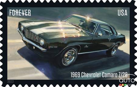 The 1969 Chevrolet Camaro Z/28 stamp