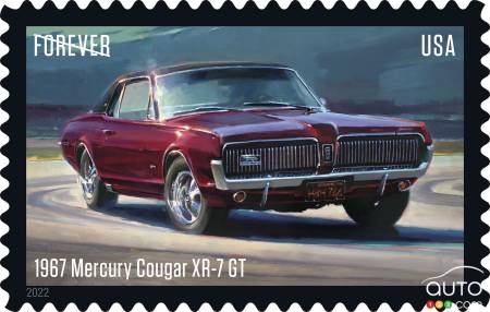 The 1967 Mercury Cougar XR-7 GT stamp