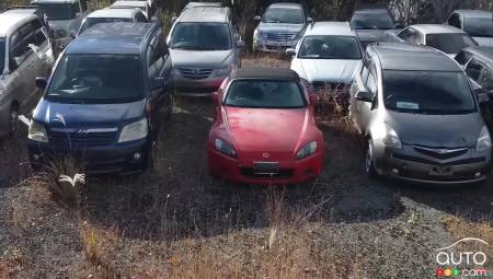 More abandoned cars in Fukushima, Japan