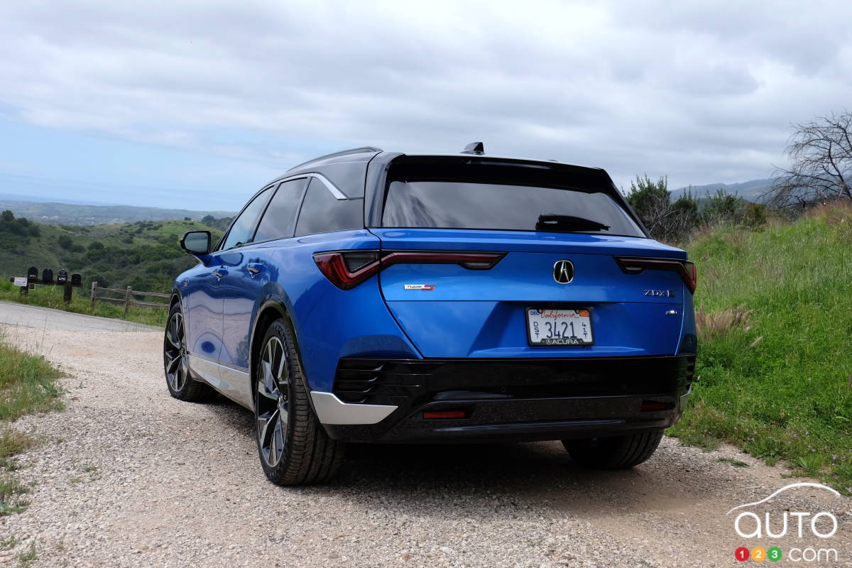 L'Acura ZDX Type S, en Californie