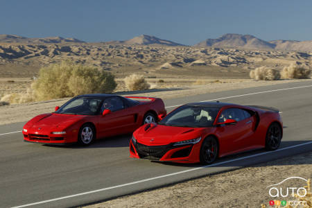 1991 and 2022 Acura NSX