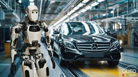 Apollo the humanoid robot is being tested in a Mercedes-Benz assembly plant