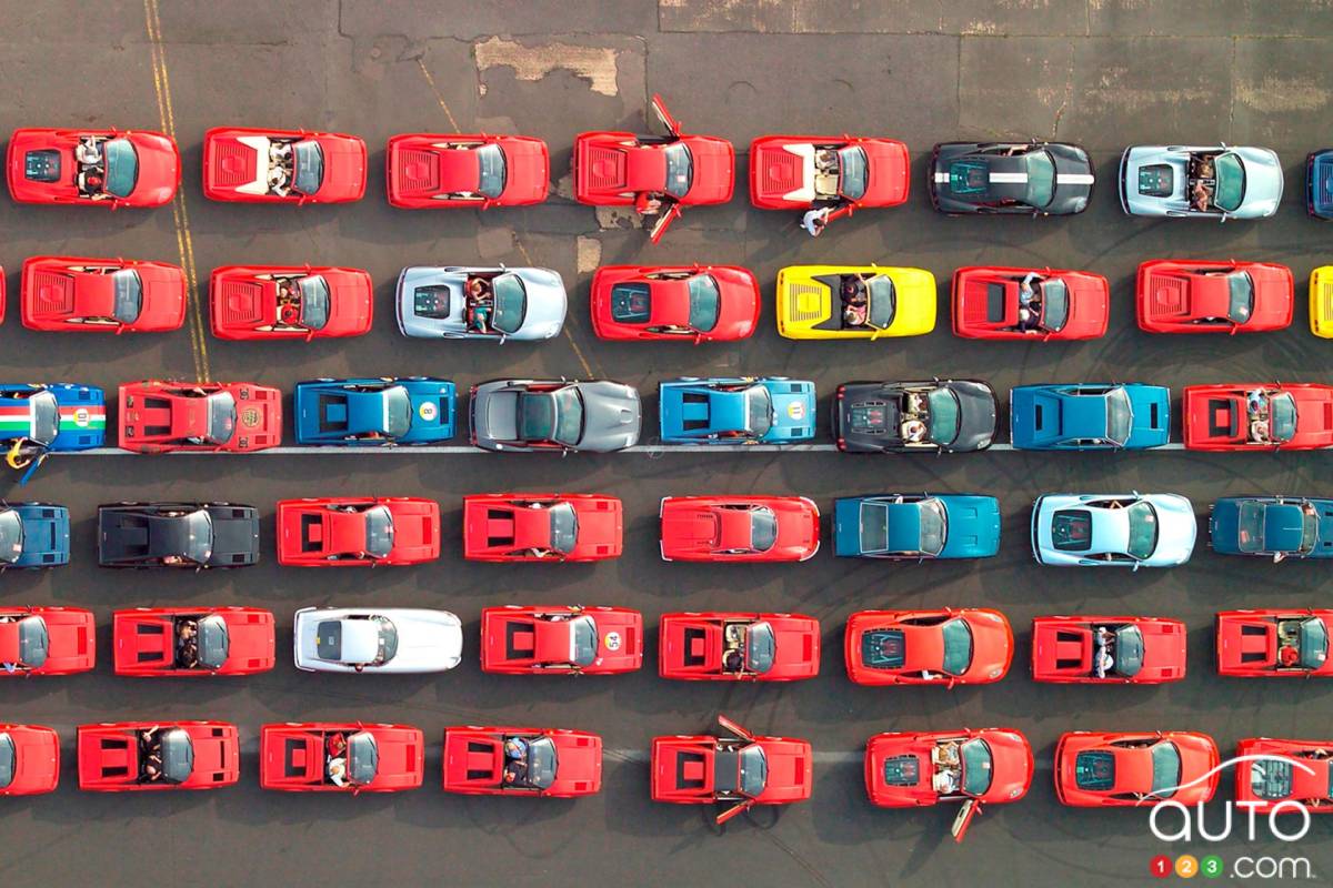 For the Guinness World Record - 1,000 Ferraris on Parade!