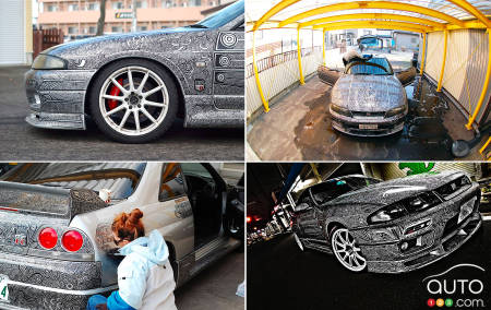 Nissan Skyline GTR becomes work of art... with a Sharpie!