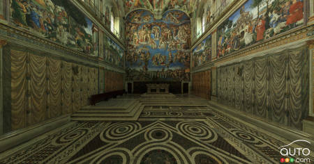 Porsche: un événement corporatif dans la chapelle Sixtine