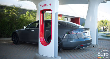 First Tesla Superchargers arrive in Canada