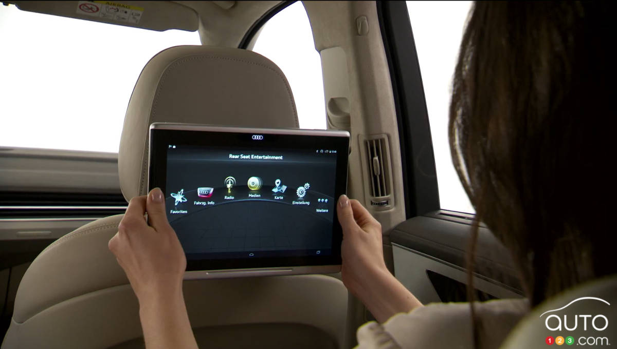 2015 CES: Audi introduces tablets as rear-seat monitors