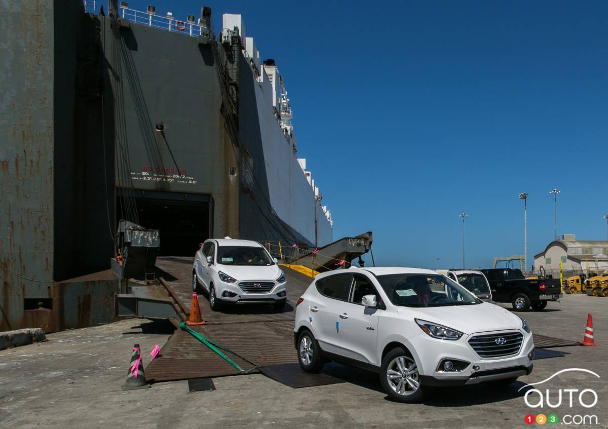 Les premiers Hyundai Tucson à pile à combustible sont arrivés à Vancouver