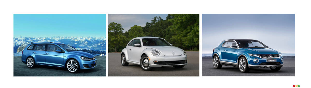 Montreal 2015: Volkswagen Golf Sportwagon, Beetle Classic and T-ROC concept