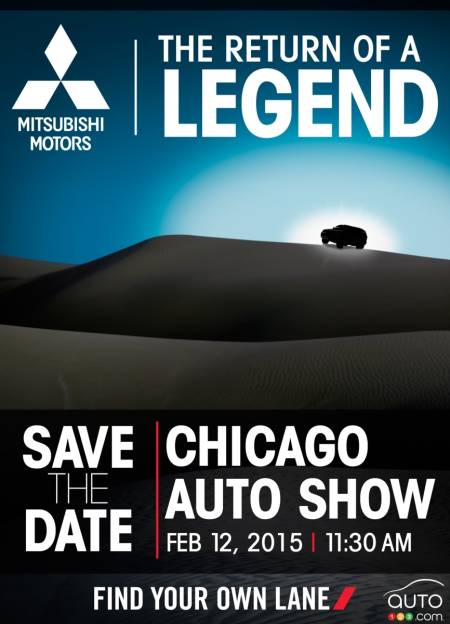 Chicago 2015 : le retour du Mitsubishi Montero?