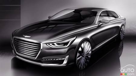 Voici la Hyundai G90, la berline de luxe de la nouvelle division Genesis