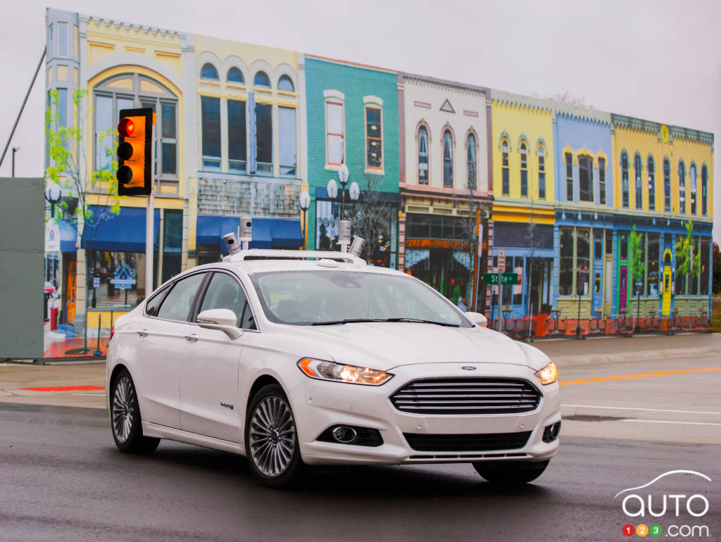 La Ford Fusion autonome à Mcity