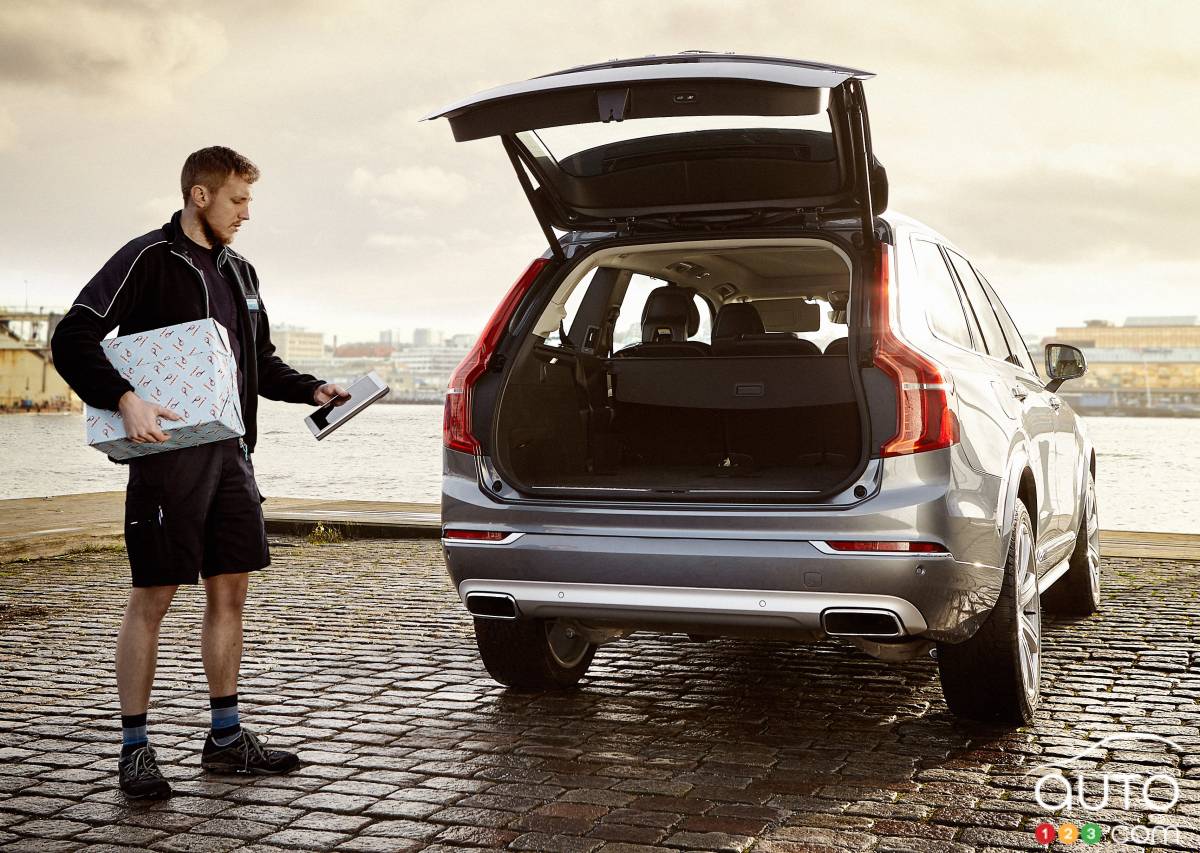 Volvo makes holiday shopping easier with in-car delivery!