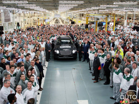 First Bentley Bentayga rolls off the assembly line