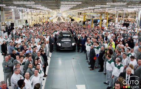 First Bentley Bentayga rolls off the assembly line