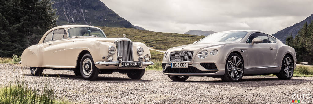 2016 Bentley Continental meets 1952 Continental