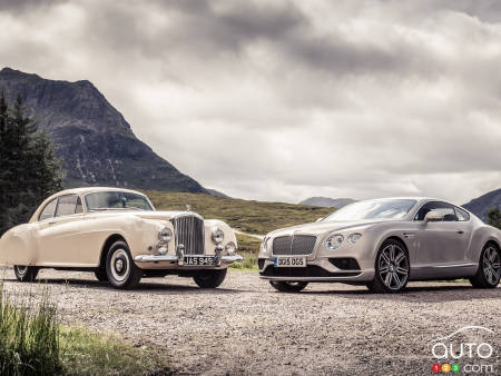 2016 Bentley Continental meets 1952 Continental