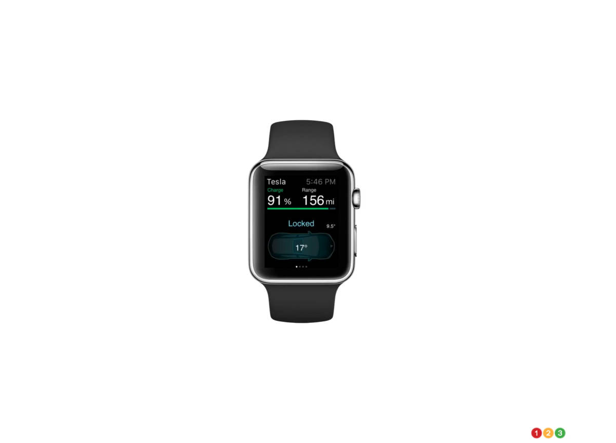 How about controlling your Tesla with your Apple Watch?