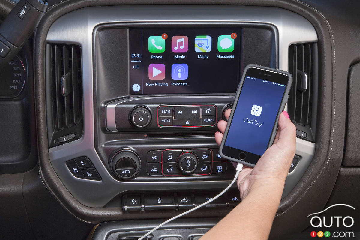 Les GMC Canyon, Sierra et Yukon reçoivent CarPlay d’Apple